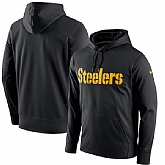 Men's Pittsburgh Steelers Nike Circuit Wordmark Essential Performance Pullover Hoodie Black,baseball caps,new era cap wholesale,wholesale hats